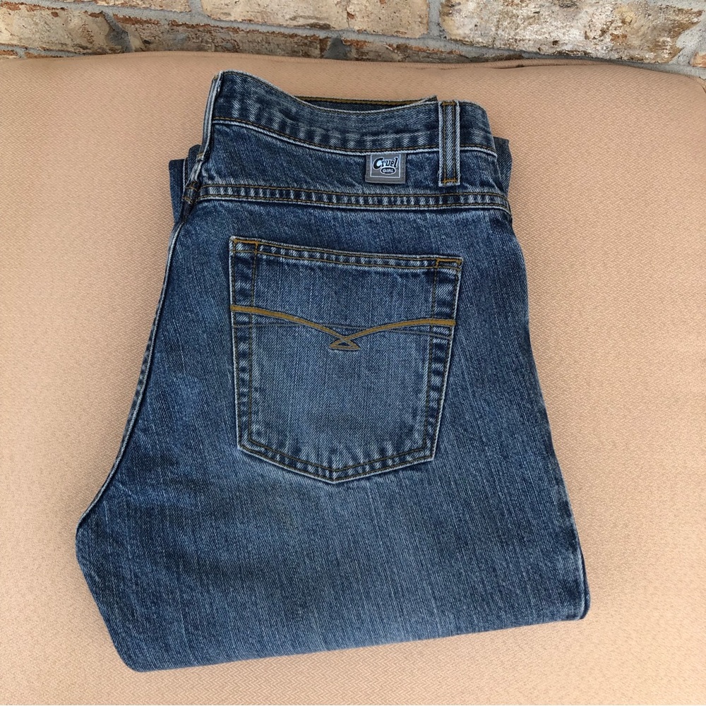 Cruel Girl 💯 % Cotton Low Rise Slim Blue Wash Jeans 11 Regular - Picture 15 of 15